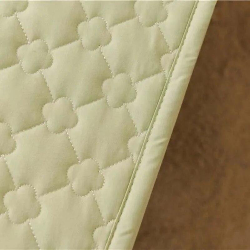 Anti-bacterial Anti-mite Bed Fitted Sheet 100% Cotton Quilted Mattress Cover Thicken All-inclusive Bed Protector Cover