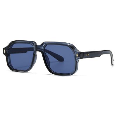 6082 Fashion Square Sunglasses for Men & Women - Vintage Artistic Retro Shades, Trendy Sun Glasses for Modern Streetwear 512375