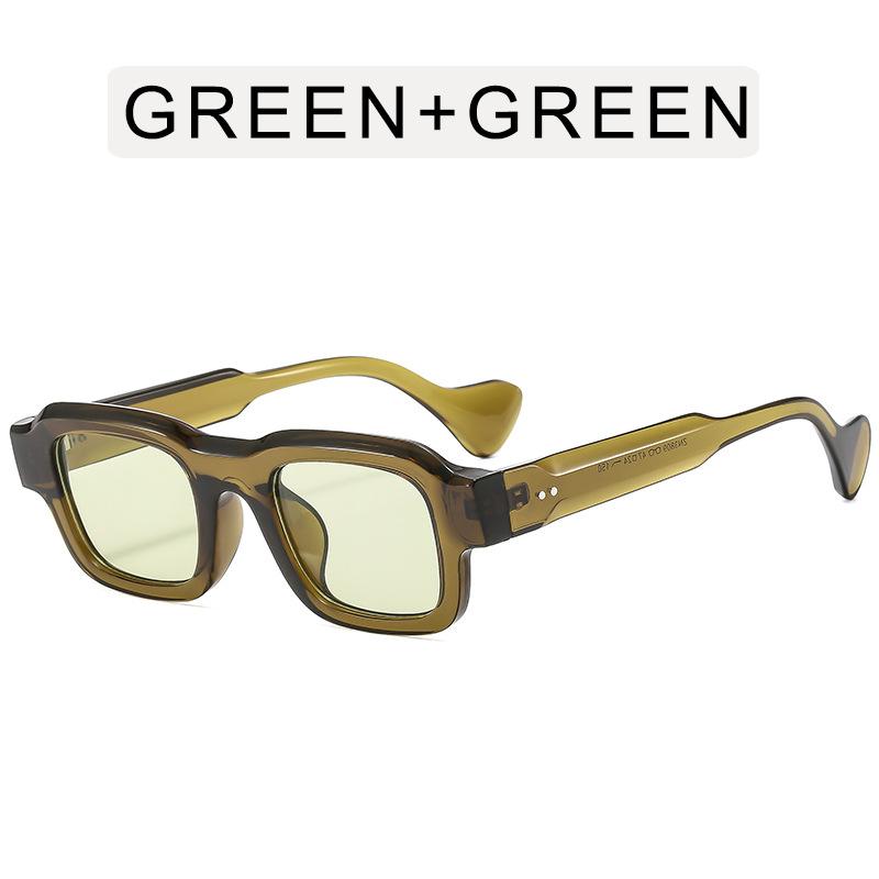 

Винтажные солнцезащитные очки в стиле ретро для женщин, европейская американская модная оправа для женщин, квадратная форма, мужские солнцезащитные очки