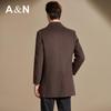 Antonio Men's Detachable Goose Down Wool Overcoat