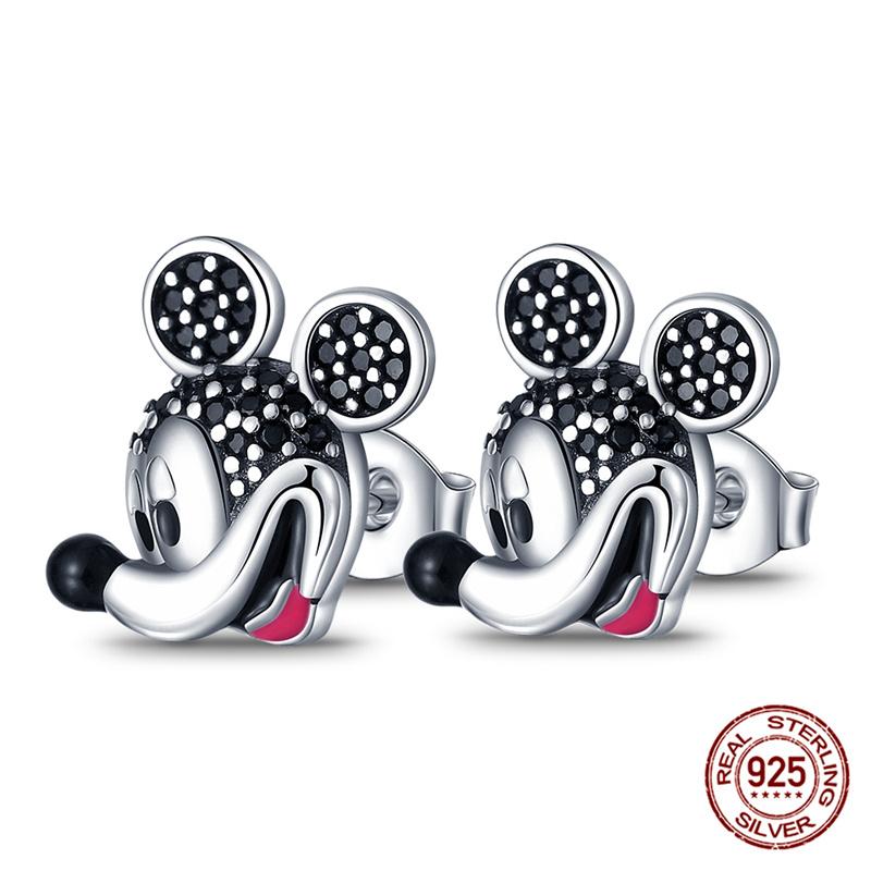 Marvel Disney Snow White Tree Elf Mickey 925 Silver Charms for DIY Jewelry Making Women Gift Bracelet