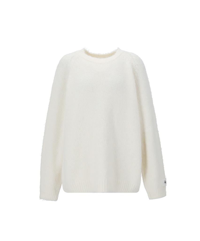 SWEET SOUP Loose Fit Lettering Point Knit (Wbblkf2)