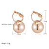 Kinel Rose Gold Color Ball Drop Earrings For Women Minimalist Design Trend Jewelry