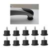 Bell Glides Replacement, Office Chair Swivel Caster Wheels to Fixed Stationary Castors, Low Profile