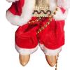 Santa Claus Musical Climbing Rope Electric Climbing Santa on Rope Climbs Up And Down Christmas Hanging Decoration for Xmas Tree Fireplace Home Decor