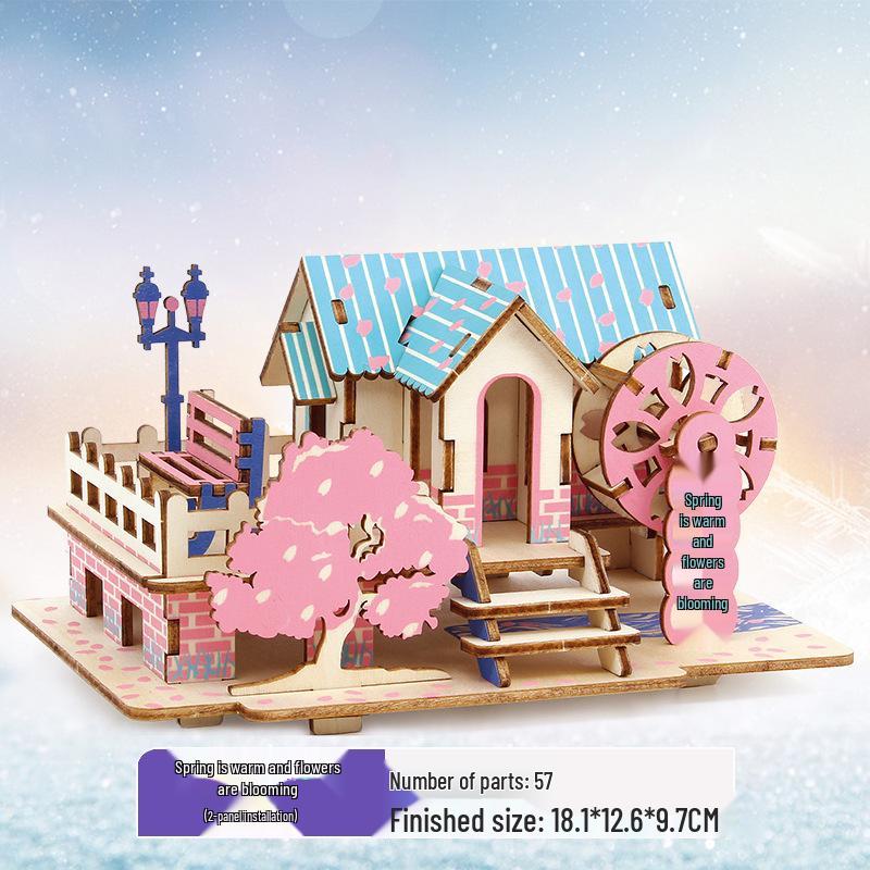 

3D деревянная головоломка-комплект для детей и взрослых - развивающая игрушка и подарок