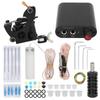 Coil Tattoo Machine Set Clip Cord Foot Pedal Power Supply Needle Novice Practice Tattoo Kit