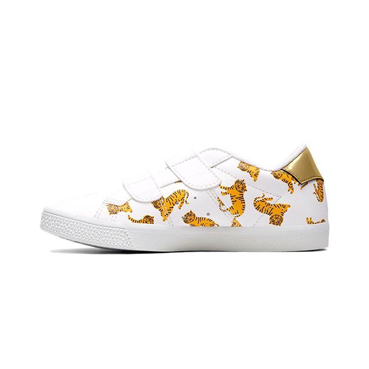

ONITSUKA TIGER Серия Lawnship Нескользящие Прочные Низкие Детские Кеды для Скейтбординга Детские кроссовки Белый Желтый 1184A063-100 27