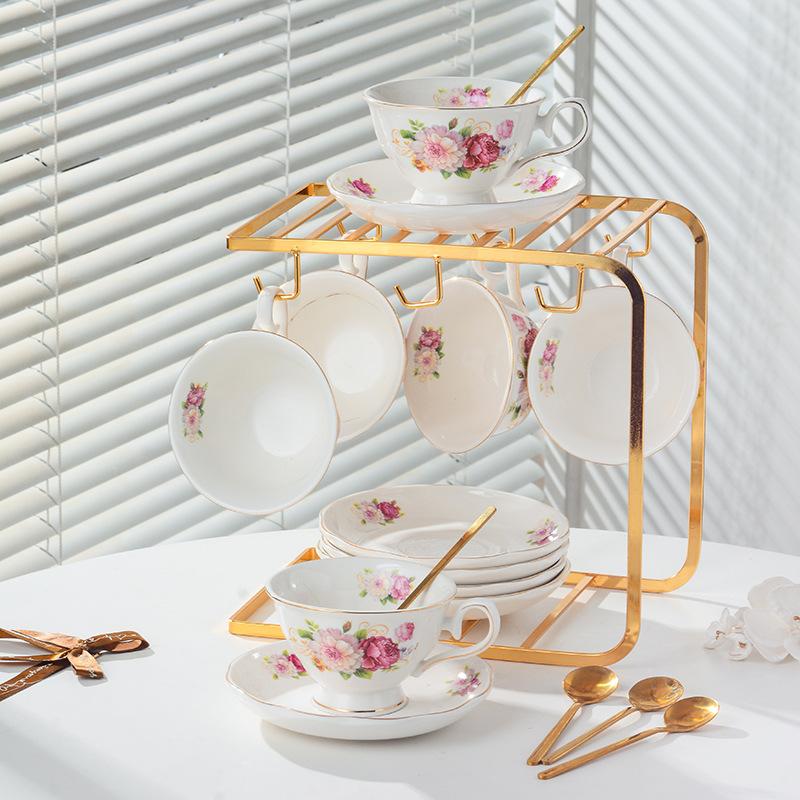 Bone Porcelain Coffee Cup and Plate Set