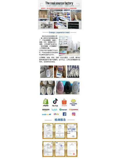 Portable Painless IPL Laser Hair Remover with LCD Display for Home Use