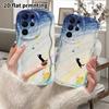 Phone Case: 2D Flat Samsung Galaxy A34 A35 M05 M06 S20 S22 S21 FE Plus 5G Protective Case, Couple Style, Fresh and Gentle, Christmas and Halloween Gif
