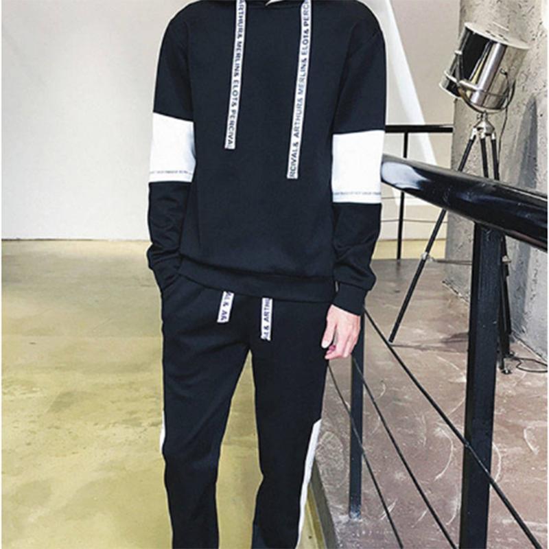 Primavera e Autunno Pullover Moda Sport Abito da Uomo Con Cappuccio  Studente Casual Slim Sportswear Pantaloni Tuta acquista in modo economico —  spedizione gratuita, recensioni reali con foto — Joom