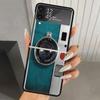 Fashion Classic Camera Lens Hard PC Phone Case For Samsung Galaxy Z Flip 7 6 5 4 3 Black ZFlip7 ZFlip6 Flip5 Flip4 Flip3 5G Prin
