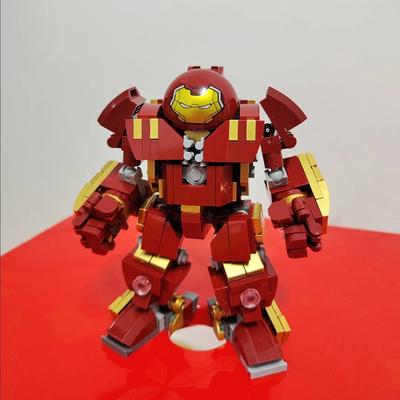 Hero Movie Merchandise Klocki MOC - Złożony Model Mecha Iron Man Przeciwko Hulkowi, Zabawka Prezent dla Dzieci