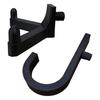 6Pcs Storage Shed Hooks for Suncast/for Craftsman Shed Black J-shape Tool Hangers Plastic Shed Garden Organization Accessories for Garage Wall Shed