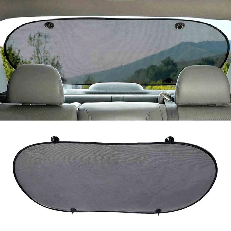 Car Sun Shade: Rear Window Mesh with Suction Cup for Sun Protection