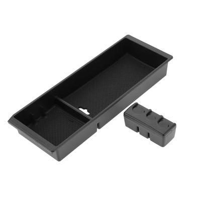 REPAIROCK Center Console Armrest Organizer Tray for Ford Armrest Insert Tray Storage ABS Black F-150 2015-2020, Box,