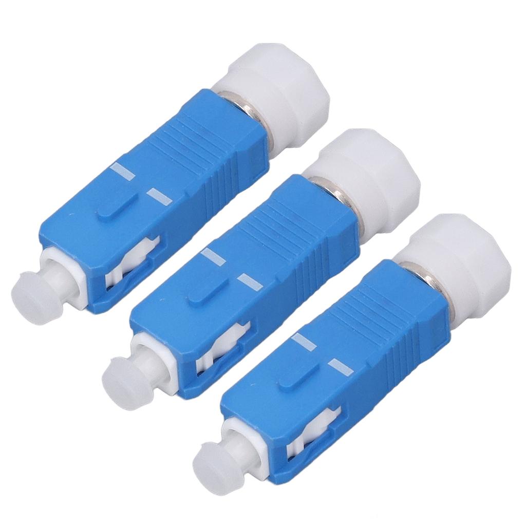 3Pcs Fiber Optic Connector Adapter SC Male to FC Female Single Mode Convertor for Optical Power Meter