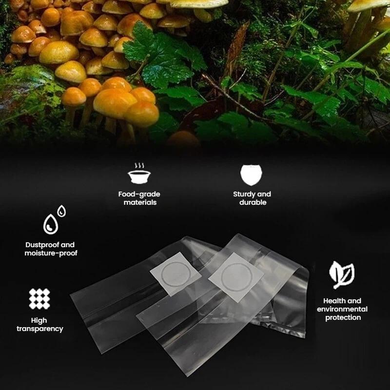 50 Stück Beutel für Pilzzucht Medizinische Pilze Hochertragreiche Zucht Pilzzuchtbeutel Pilzproduktion