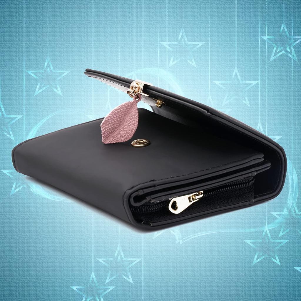 [INNIFER] Women's Tri-fold Wallet, Mini Wallet, Perfect Gift, Coin Purse, PU Leather