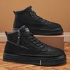 Herrstövlar Vinter Höga Läderskor Mode Bomullsskor Mode Ankelstövlar Business Casual Utomhusskor Herrsneakers Nya