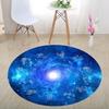 3D Illusion Halloween Black & White Round Carpet for Bedroom & Living Room