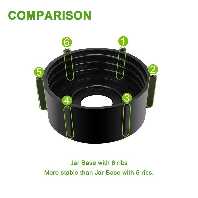 For Oster Blender Replacement Parts Blender Ice Crusher Blade With Jar Base Cap,For Aspas Para Licuadora Oster Blender