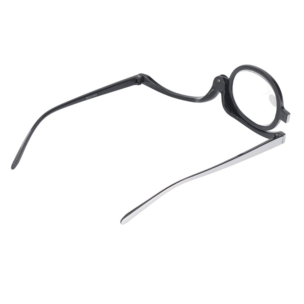 Magnifying Makeup Glasses Single Flip Up Lens Cosmetic Women Reading Glasses with Eyeglass Case +3.50