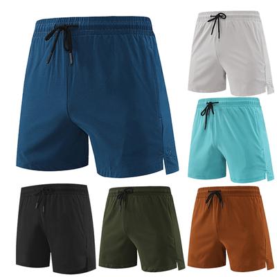 Running Shorts for Men Marathon Training Sweatpants Dry Fit Jogger Gym Fitness Sport Pants with Zipper Pockets