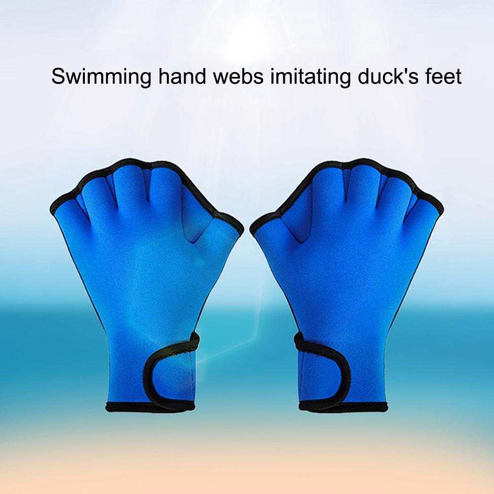 Neoprene Webbed Swimming Gloves Aquatic Fit Swim Paddles Snorkeling Diving Hand Web Water Gloves Half Finger