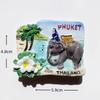 Thailand Souvenirs Phuket Chiangmai Fridge Stickers Krabi Wat Phra Kaew Samui Fridge Magnetic Stickers Wedding Gifts