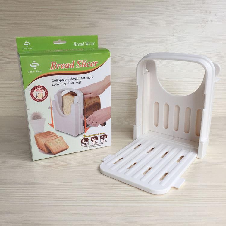 

Bread Cutter Adjustable Thickness Bread Slicing Rack Toast Slicing Rack Toast Divider Sandwich Divider Tool Option1 белый