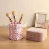 3D Printed Cosmetic Organizer Bucket Silk Texture Makeup Organizer Makeup Brush Holder  Women Girls