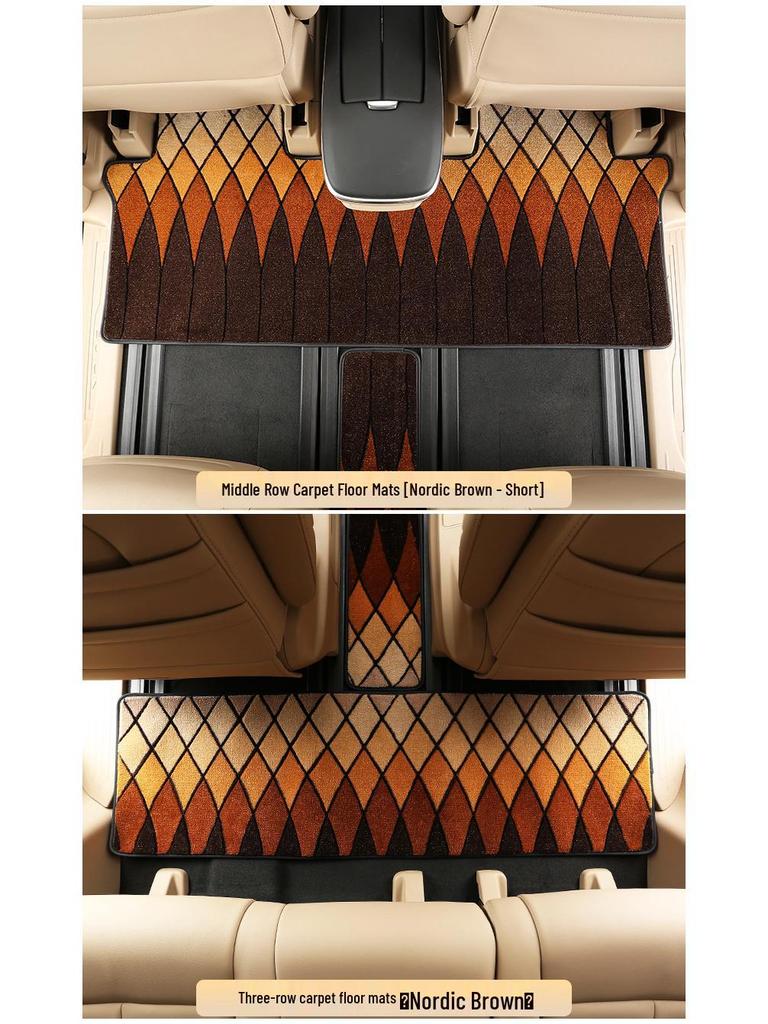 25 Buick GL8 Luxgen PHEV Middle Row Carpet Floor Mats - Interior Upgrade