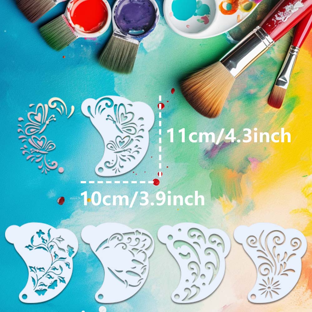 Hollowed Body Art Paint Stencils Reusable DIY Makeup Tools Face Paint Templates  Party