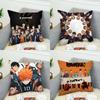 Anime HHaikyu Pillow Case For Car Sofa Decorative Home Doublesided Print Plush Square Throw Pillow Cushion Cover