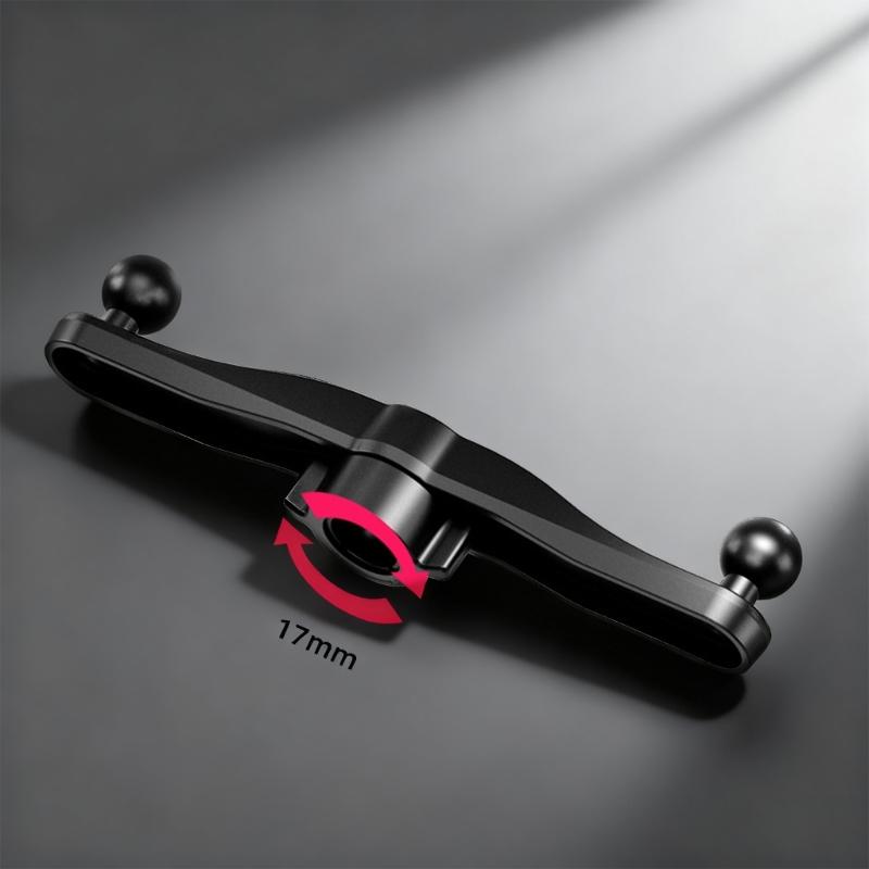 Adjustable Clamp Including Twin 17mm Ball Executives Accommodates Magnetic Holders and Wireless Charging Stands Ideal for Travel