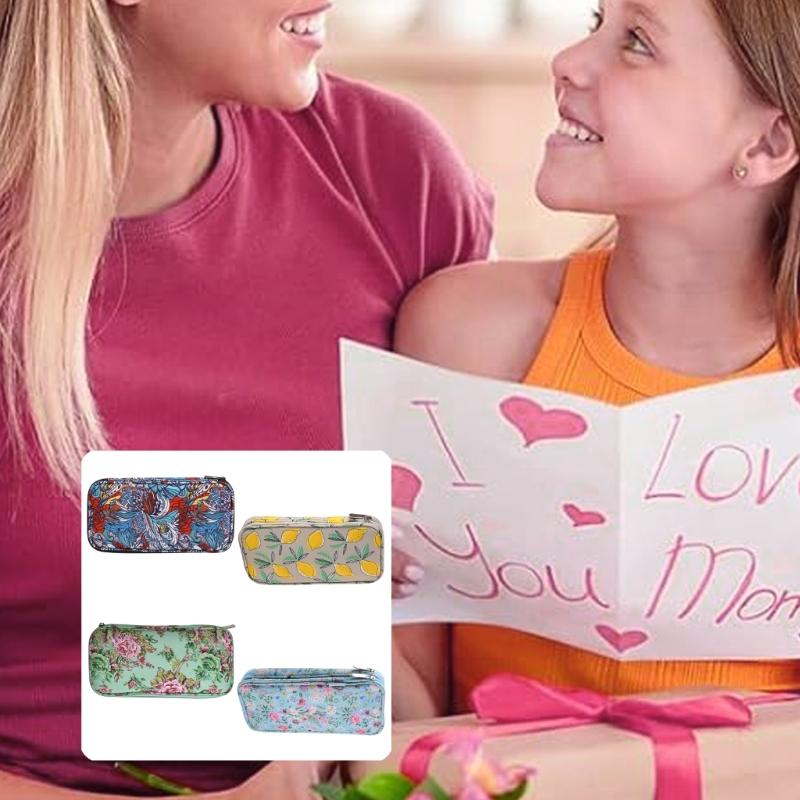 Knitting Needle Case Waterproof Oxfords Materials Multiple Compartment Craft Organizers for Travel and Home Use