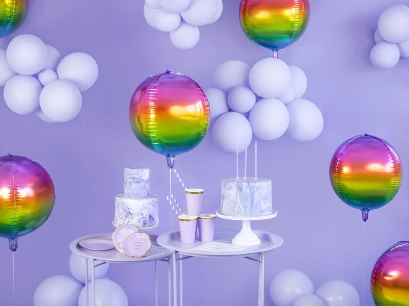 Balony Pastelowe Fioletowe Urodziny 12Cm 100Szt.