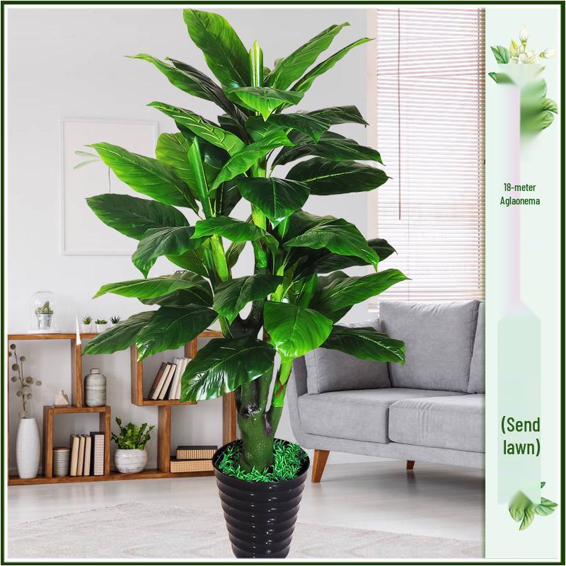 Large Indoor Evergreen Bonsai: Fake Plastic Tree Decor for Living Room.