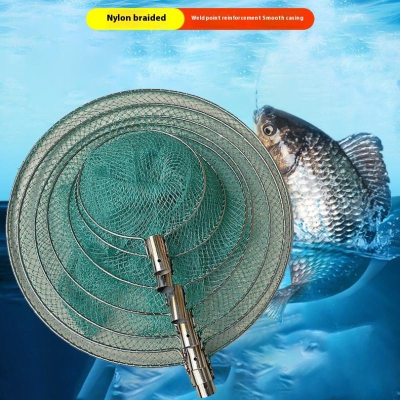 1Pc Fishing Mesh Net Head Fishing Tackle Copying Net Head For Freshwater Saltwater Without Handle