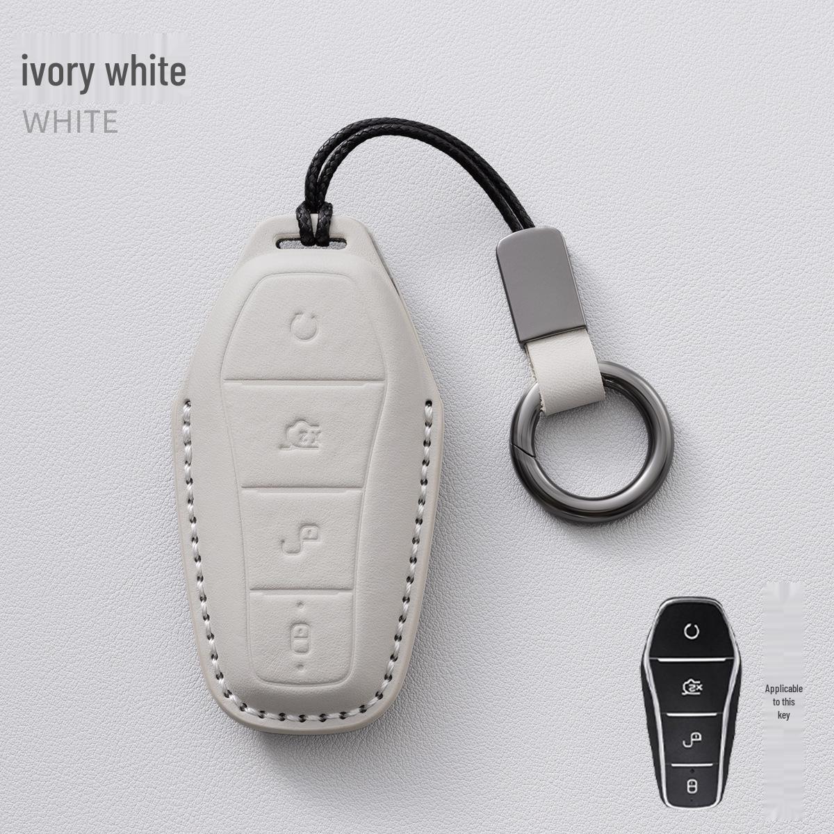 

Genuine Leather Key Case for BYD Han, Qin Plus DMI, Song Pro, Song L, Tang, Yuan, 05, Seagull, Dolphin - Cross-Border Box
