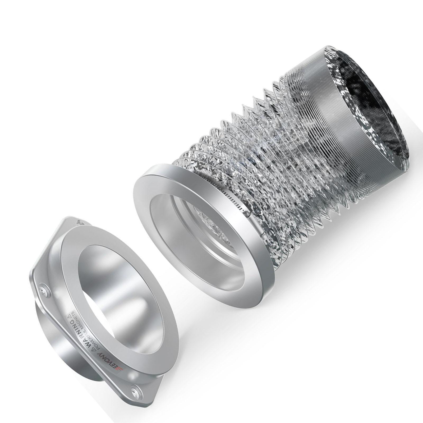 

Seamless Dryer Vents Connector With Magnetic Design Ensuring Perfect seals And Modern Wall Integration 1