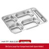 304 Stainless Steel Divided School Lunch Tray