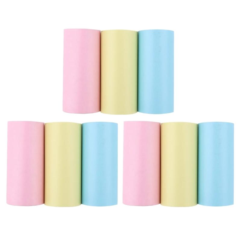 9Pcs Children Camera Thermal Printing Paper Rolls 57x25mm Replacement Thermal Paper For Creative Photo Printing 1