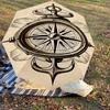 1PC Compass AnchorAutomatic Open/Close Umbrella with Windproof, 8-Rib Sturdy Canopy, Durable Ribs, Fashionable Design1218A