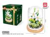 Micro Particle Building Blocks: Sunflower and Rose Bouquet for Valentine's, Qixi, Teacher's Day, and Christmas.