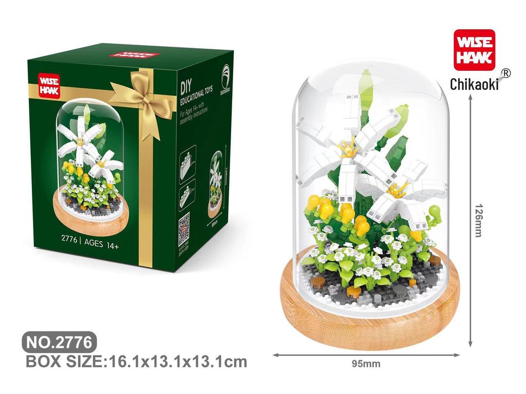 Micro Particle Building Blocks: Sunflower and Rose Bouquet for Valentine's, Qixi, Teacher's Day, and Christmas.