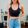 Plus Size Sports Bra with Adjustable Straps, Built-in Pads, and Beautiful Back Design