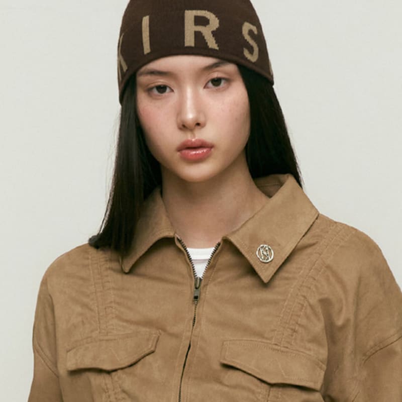

KIRSH Basic Logo Short Beanie [Brown] F